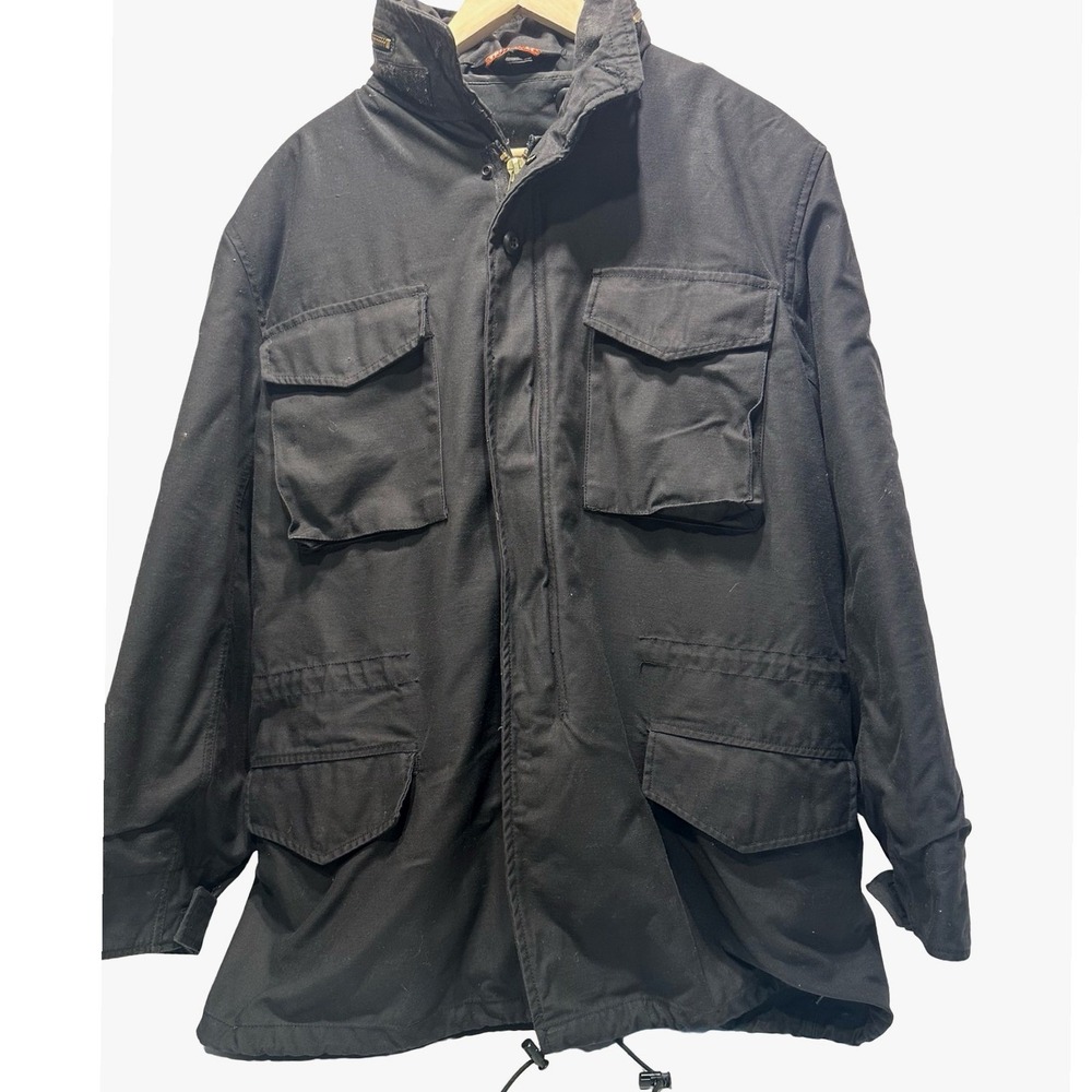 Men's Black Military Field Jacket